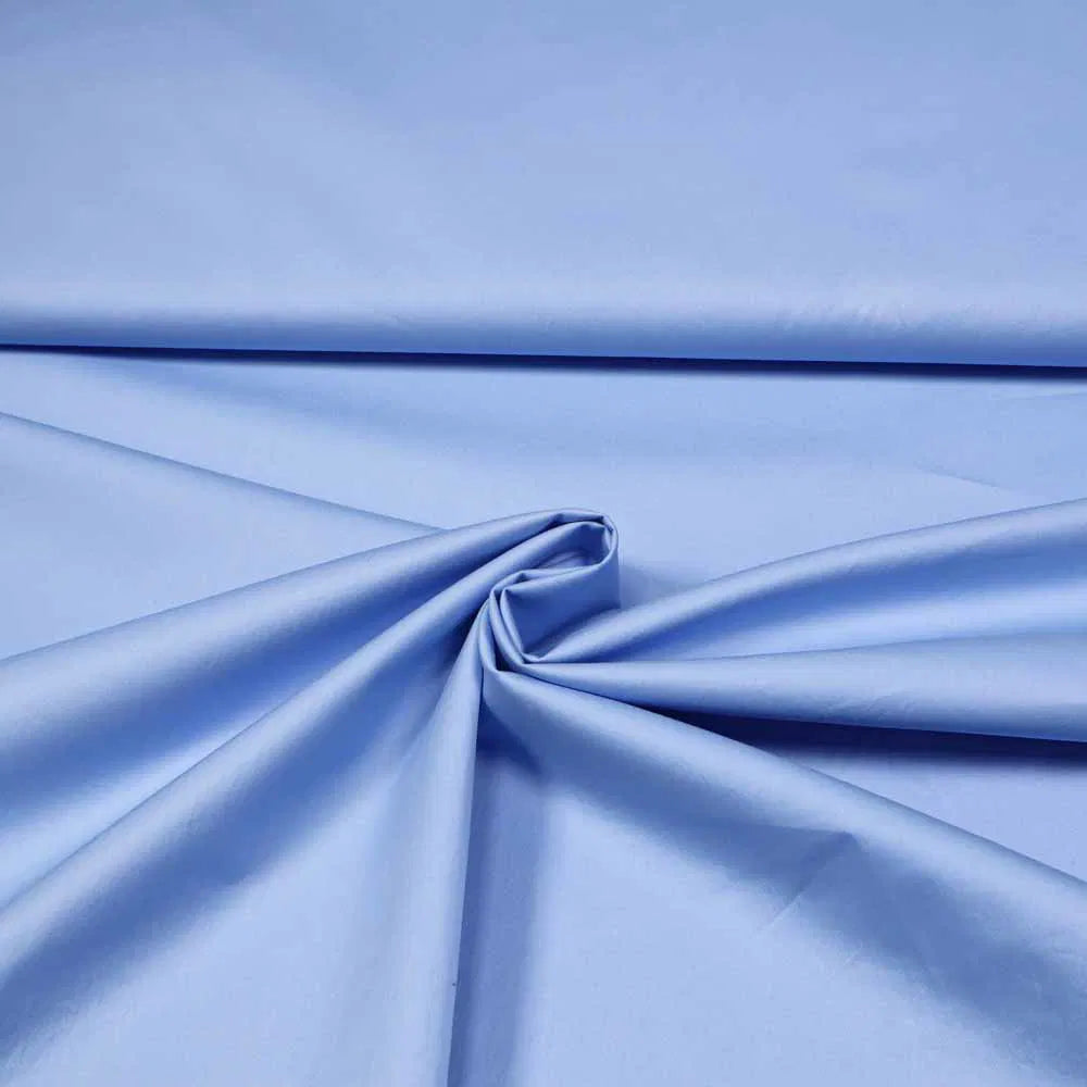 No. 1409 Baumwoll-Poplin Stretch himmelblau