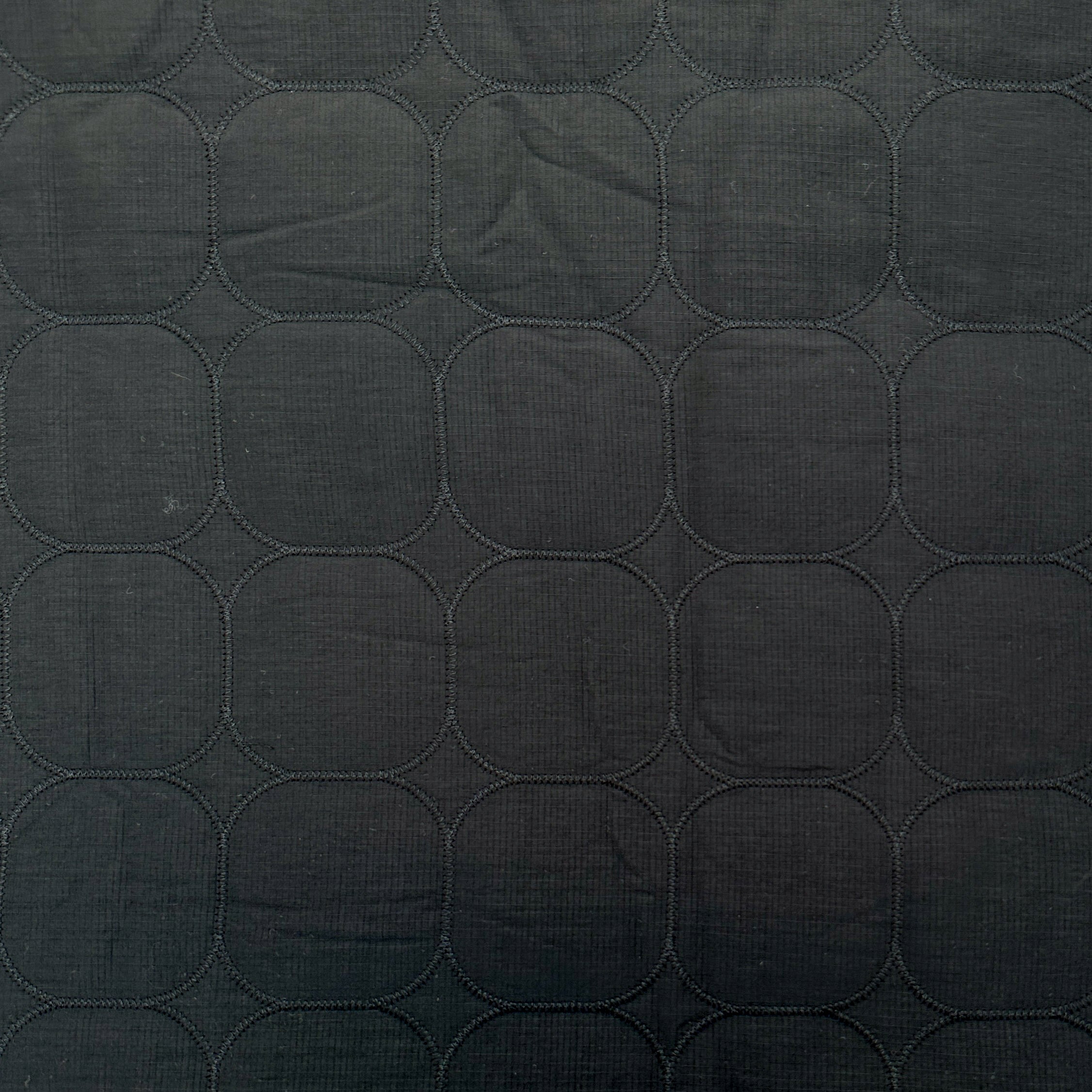 No. 1454 quilted fabric 3-layer with fleece black