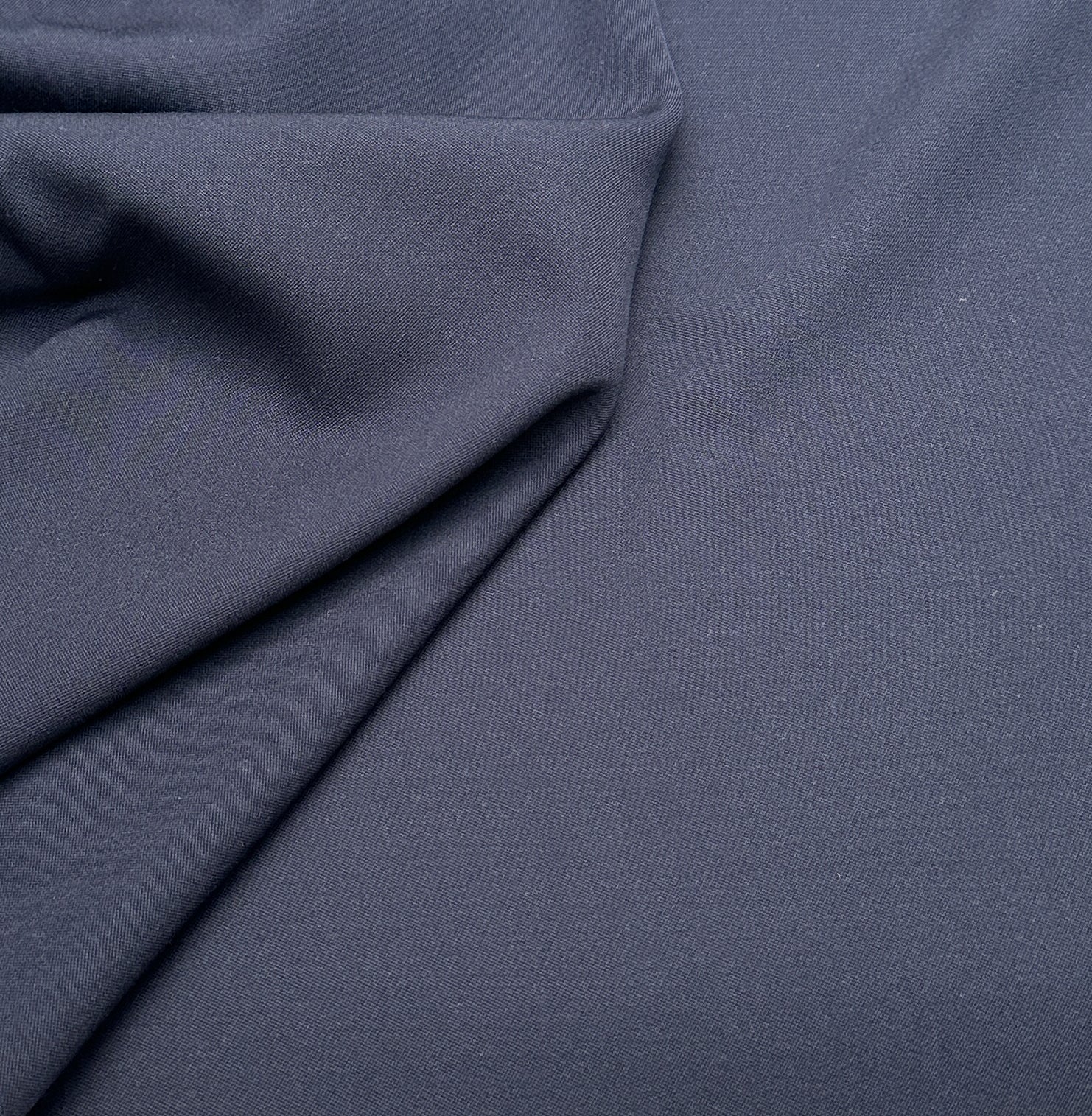 0 Trouser fabric wool dark blue