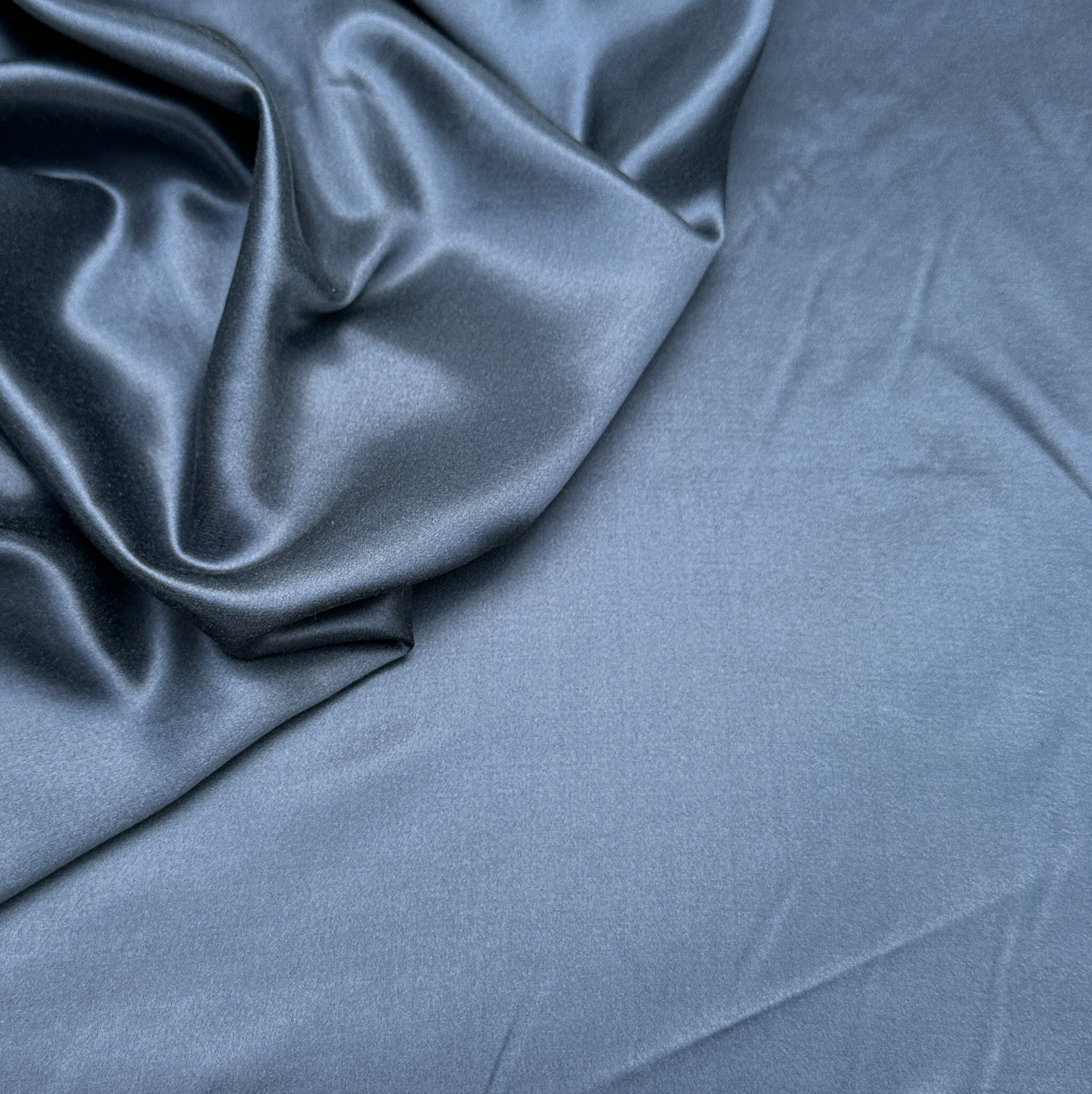 No. 1420 Viscose silk satin midnight blue