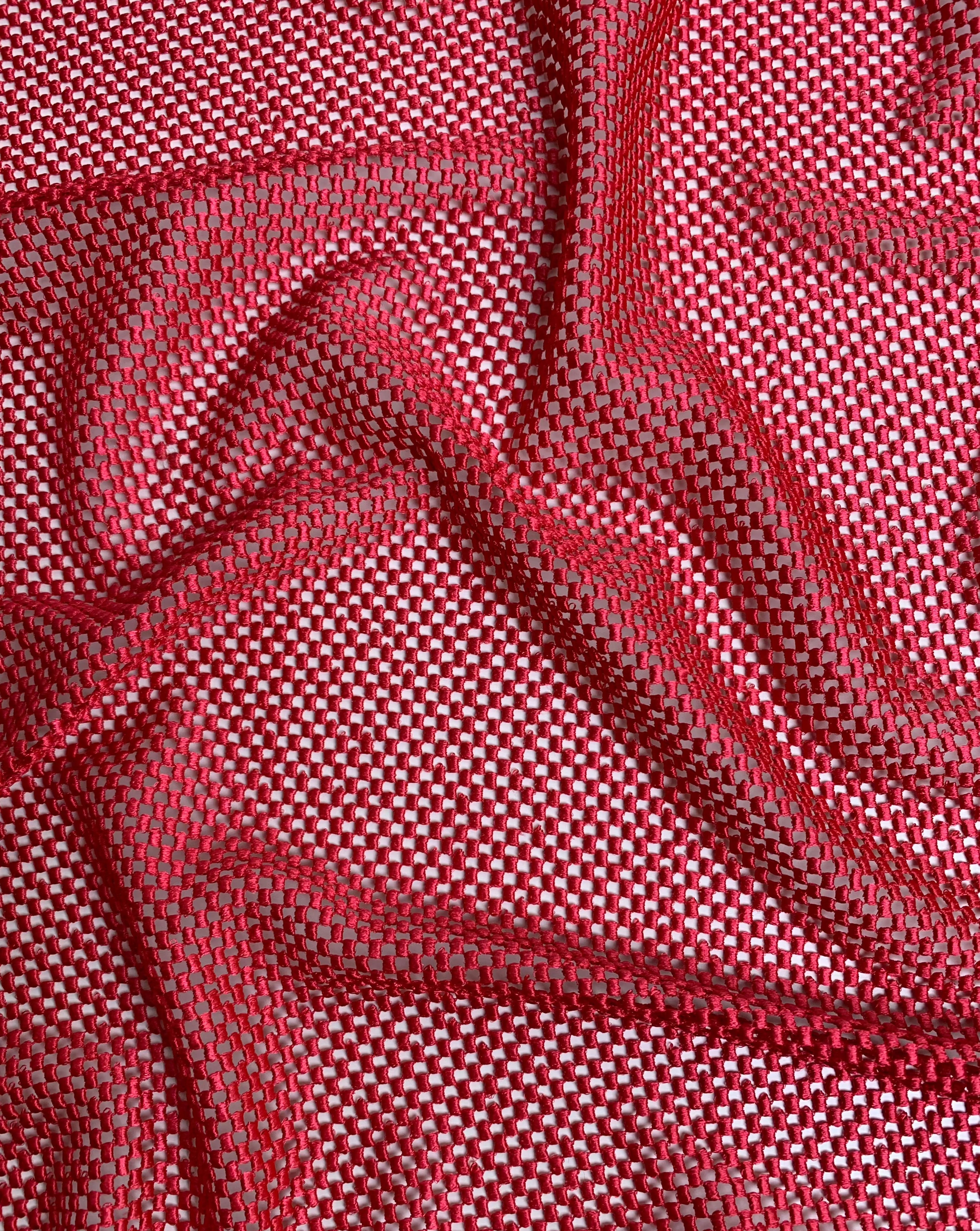 No. 1137 fabric in grid look pink