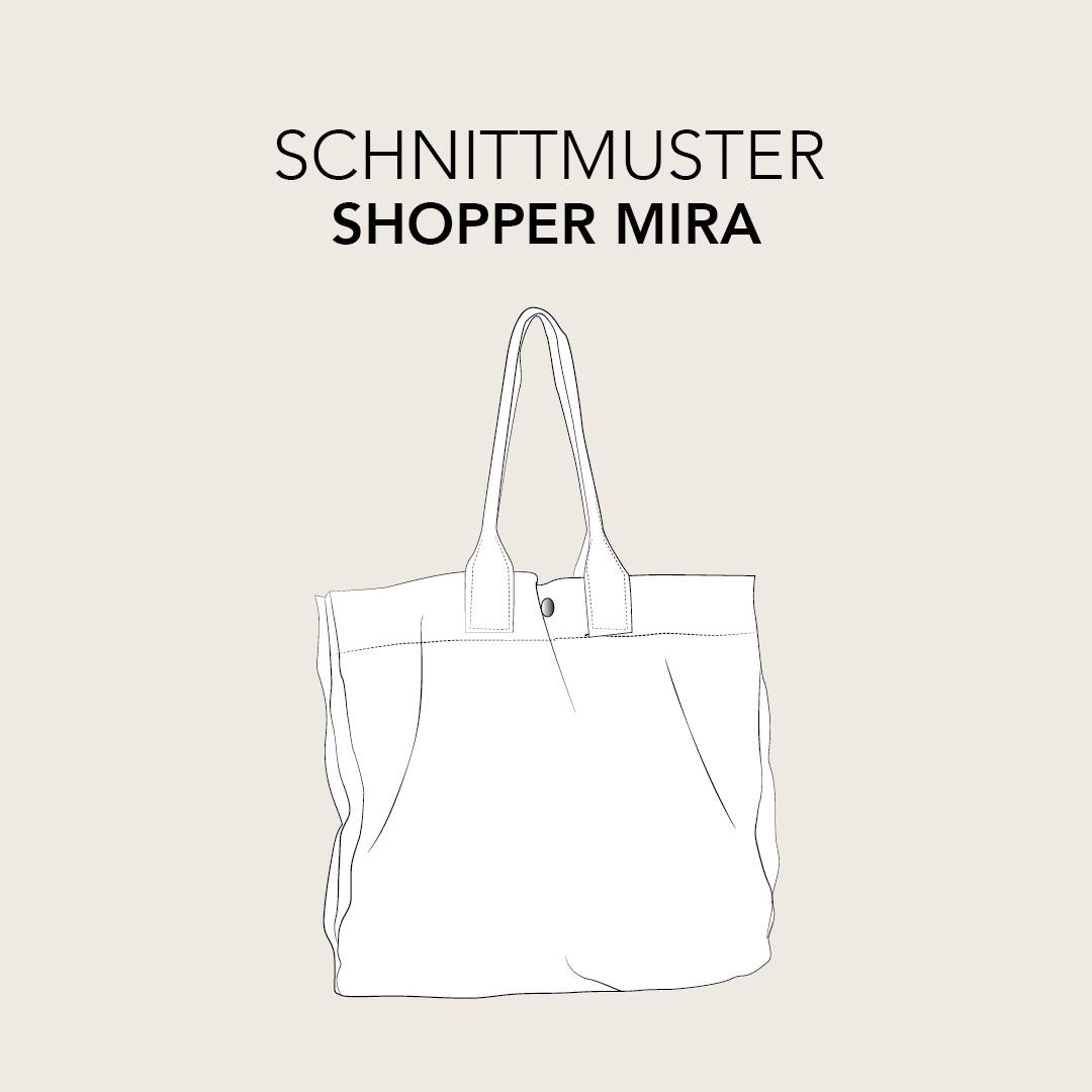 ausgedrucktes Papierschnittmuster Shopper Mira