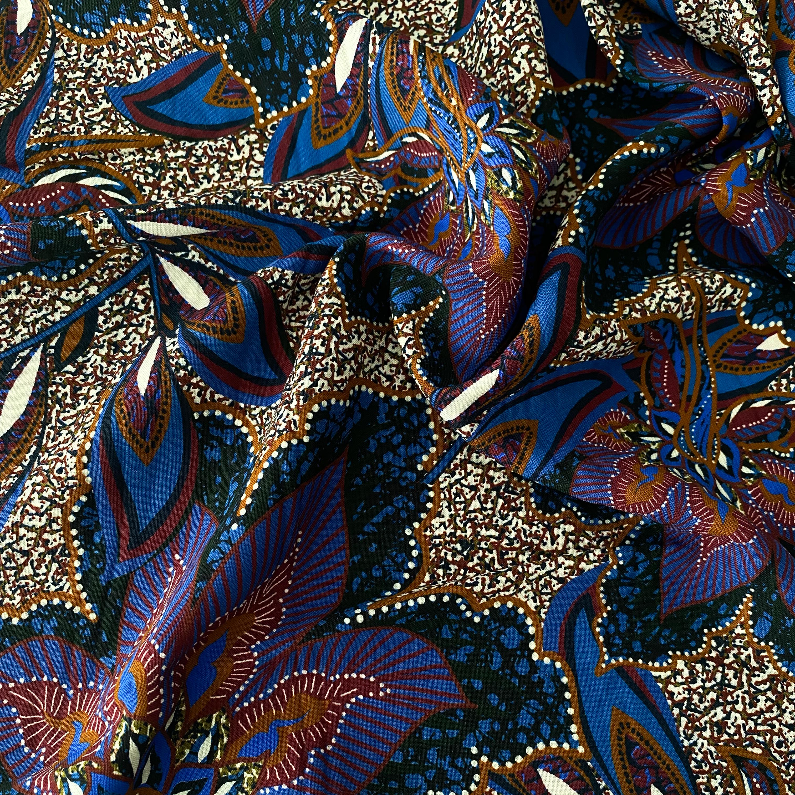 No. 1371 Viskose abstrakter Paisleyprint