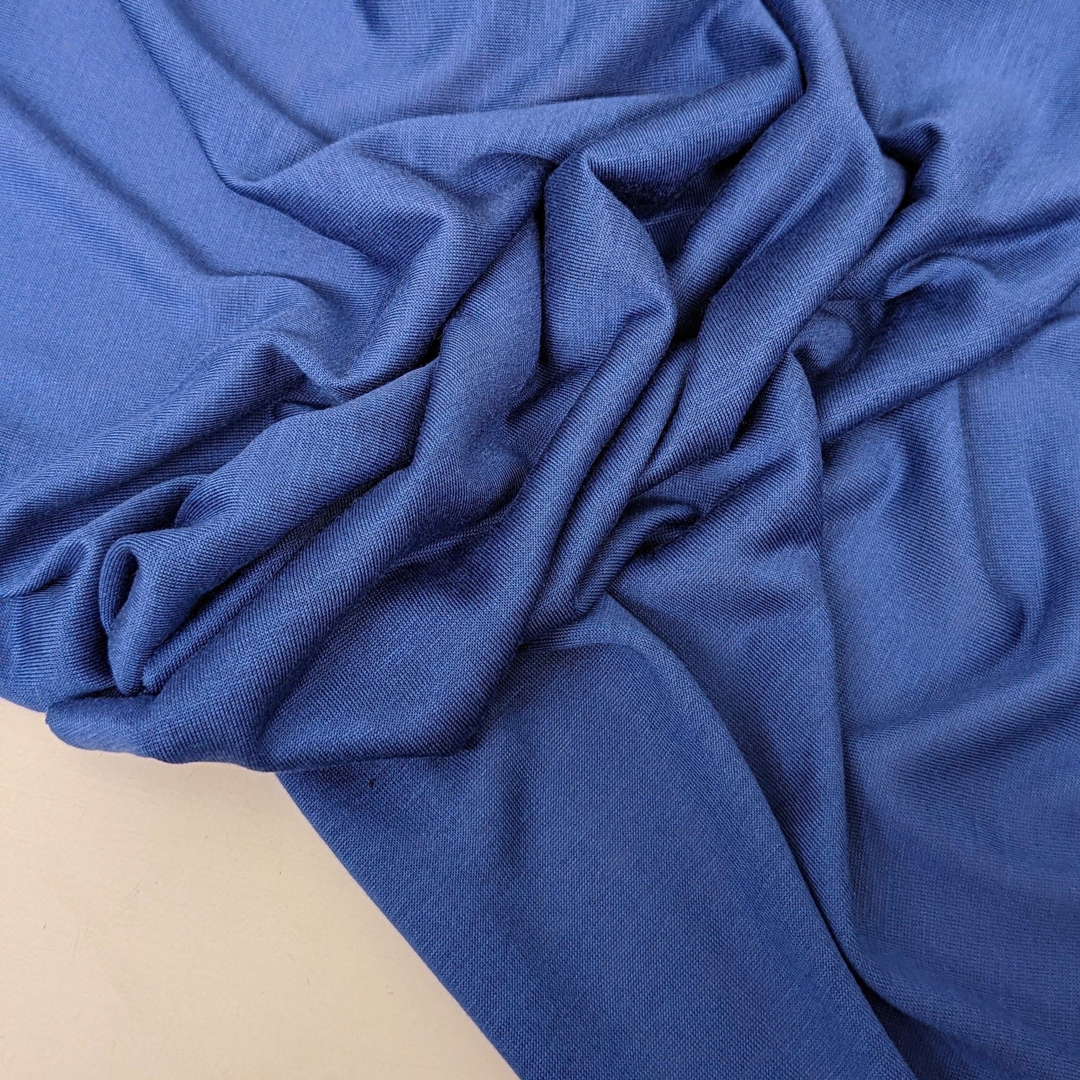 No. 1280 viscose jersey medium blue / various lengths