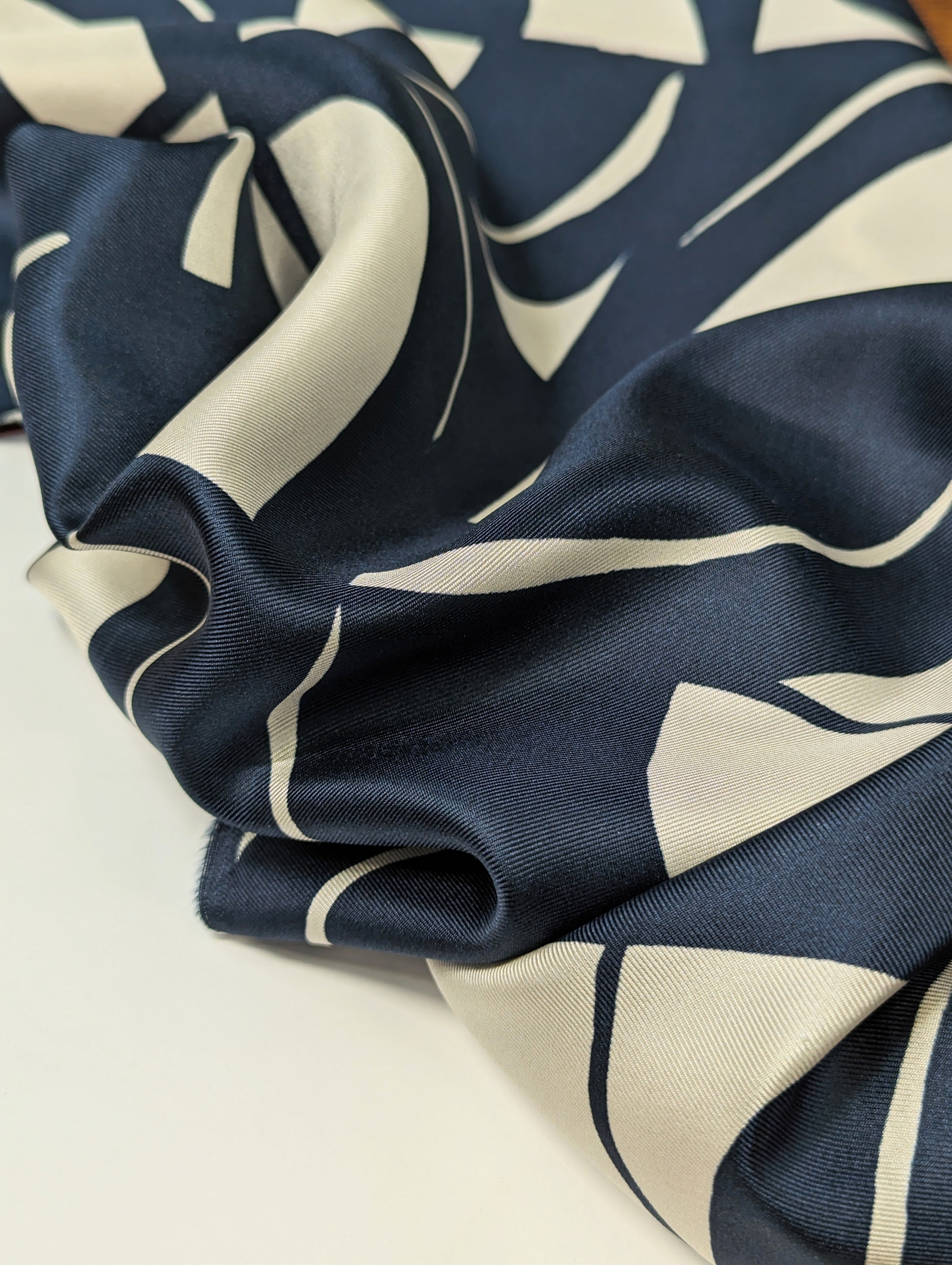 No. 936 printed silk dark blue