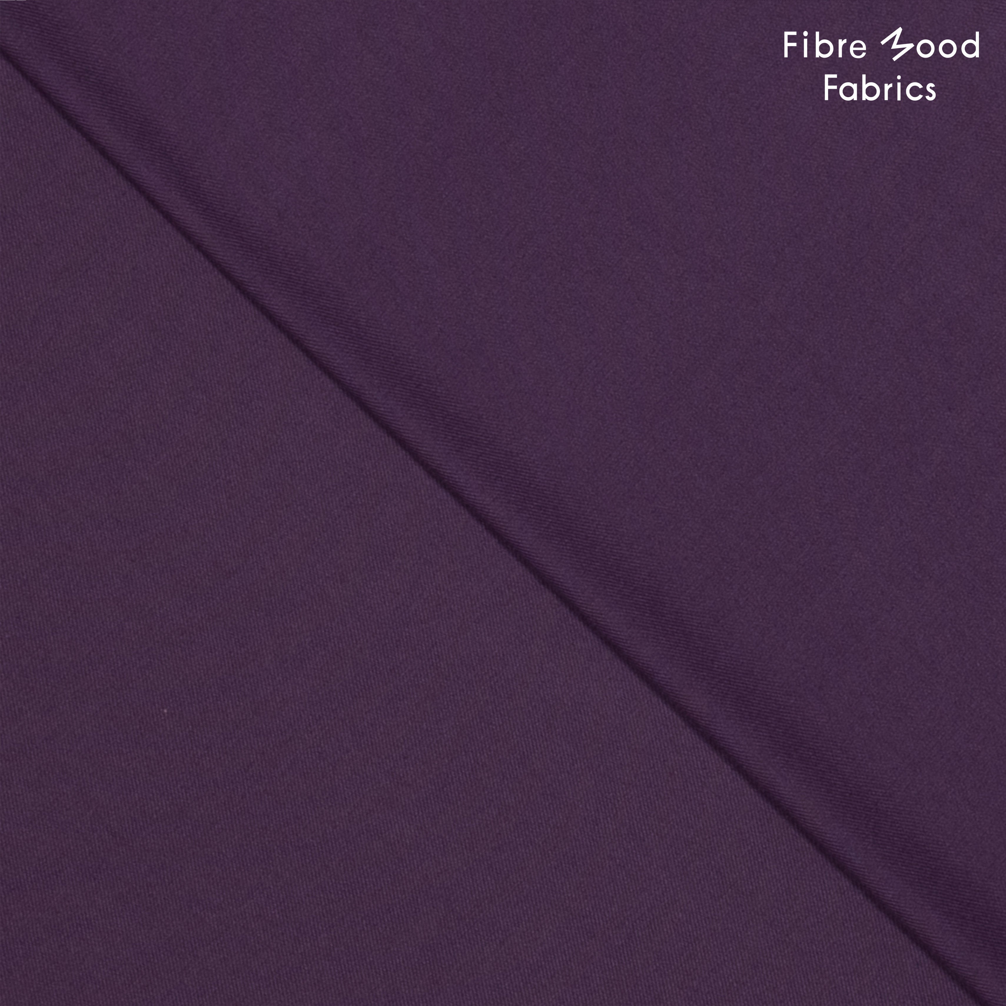 Non. Tissu Viscose de Bambou Extensible 564 Aubergine / 1,55 m